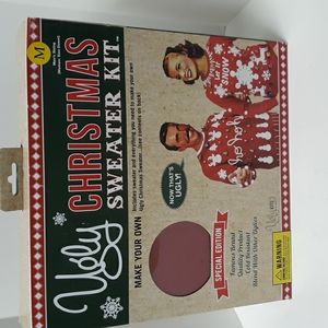 Ugly Christmas sweater kit, men's medium